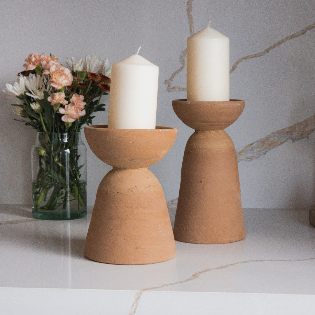 Azuero Clay Candle Holders