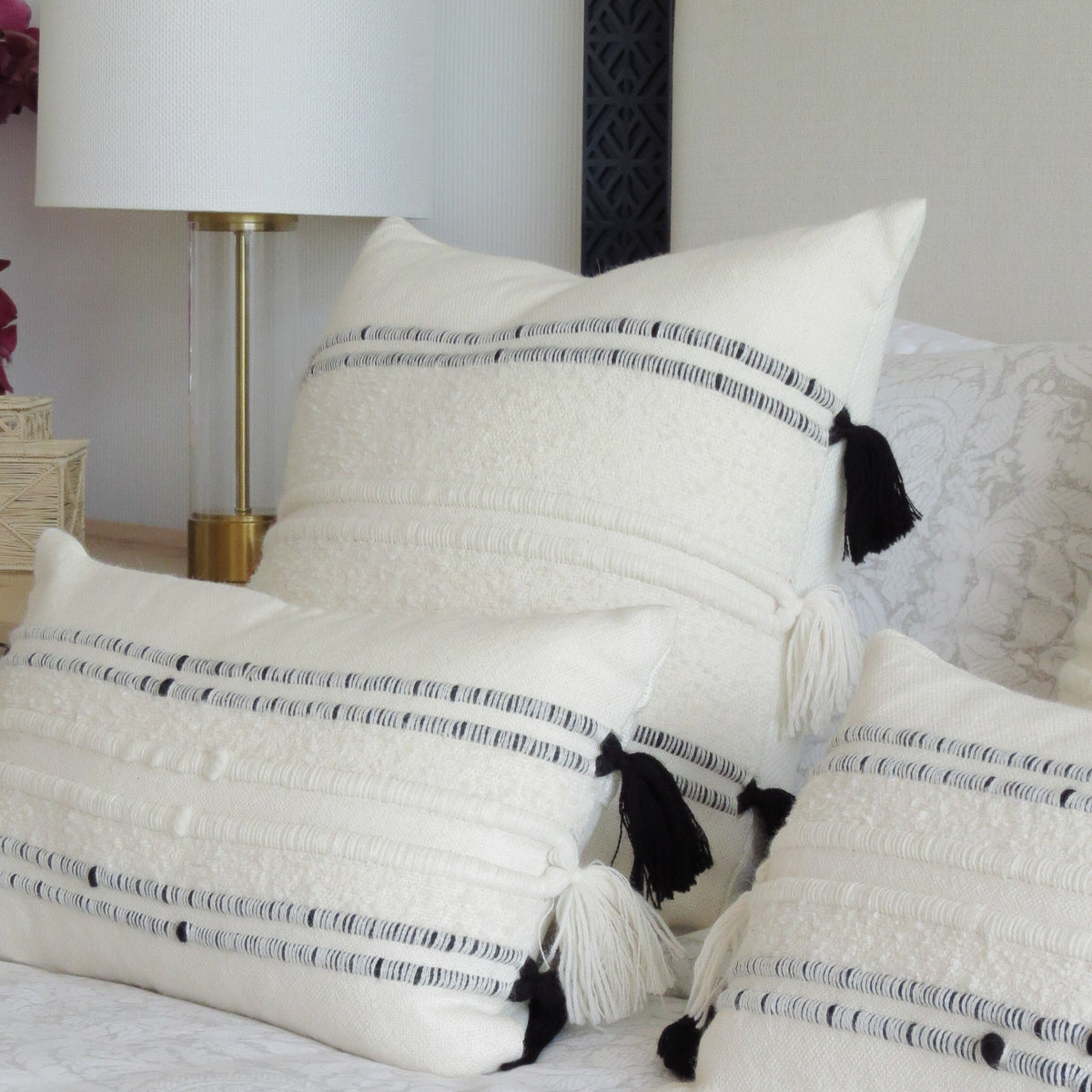 Ica Decorative Pillow Cover Black